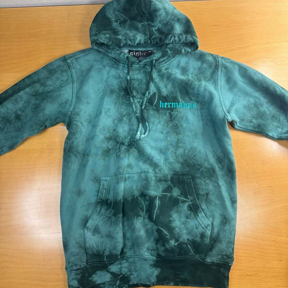 Sisters by Safety Pin 'hermanas' Tie-Dye Graphic Pullover Hoodie